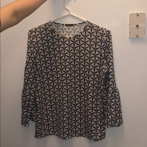 Geometric print j McLaughlin top